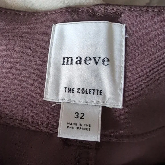 Maeve The Colette Cropped Wide Leg Faux Leather Pocket Pants NWT Size 32 - Picture 5 of 7